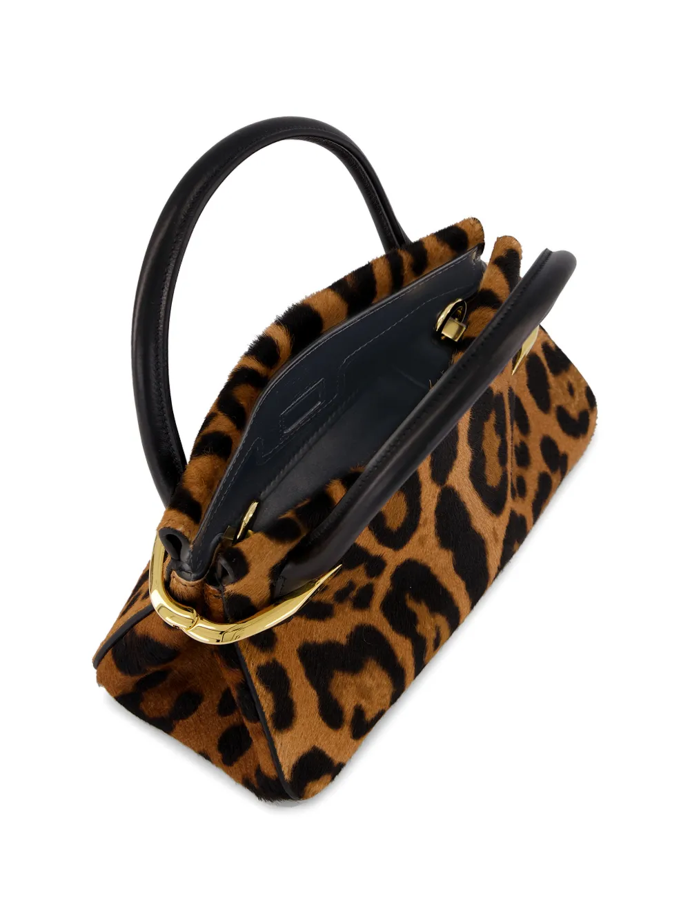 Givenchy Pinch mini-tas met luipaardpatroon en pony-effect Beige