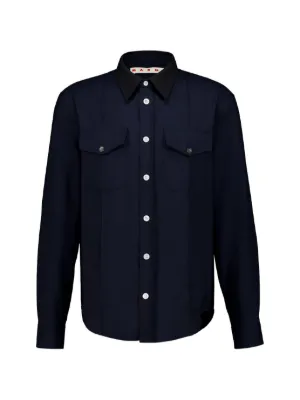 Prada コーデュロイ シャツ | ブルー | FARFETCH JP