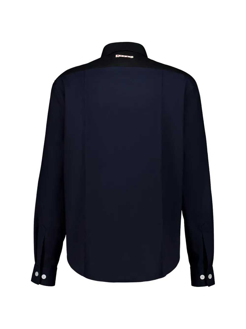 Marni long-sleeve chest-pocket shirt - Blauw
