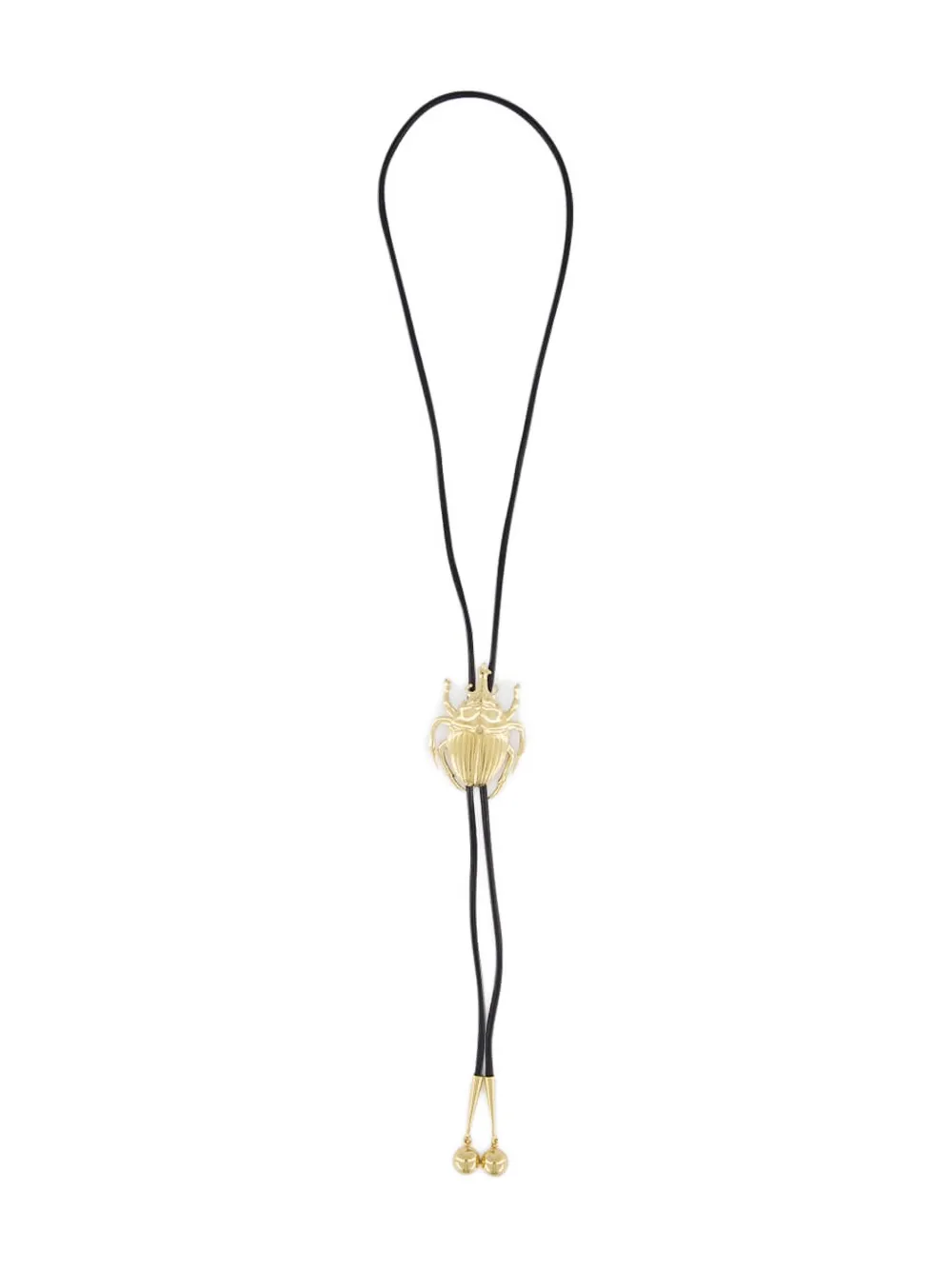 La DoubleJ scarab-motif cow tie necklace - Oro