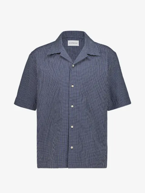 Givenchy logo-appliqué gingham shirt