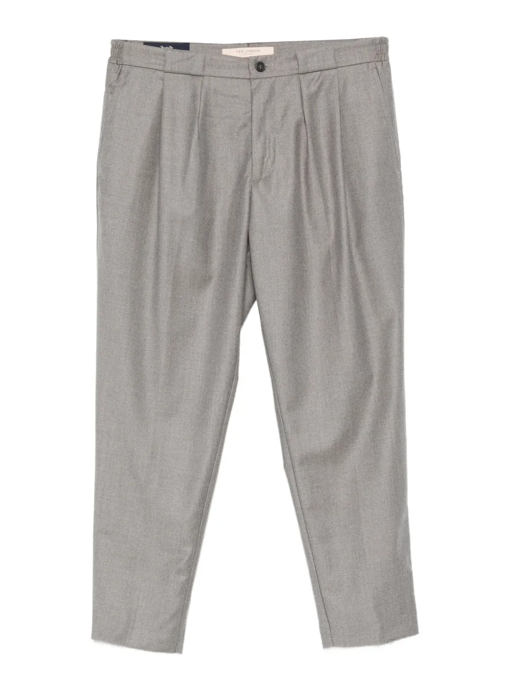 YES LONDON Pantaloni con pieghe - Grigio