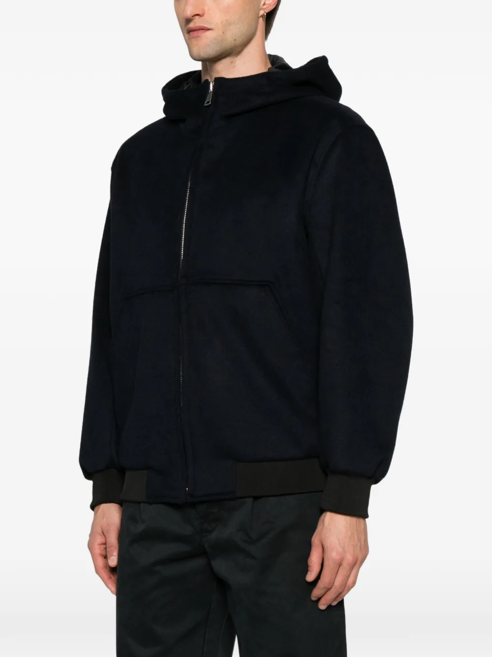  Yes London Hooded Zip Jacket - Blue 