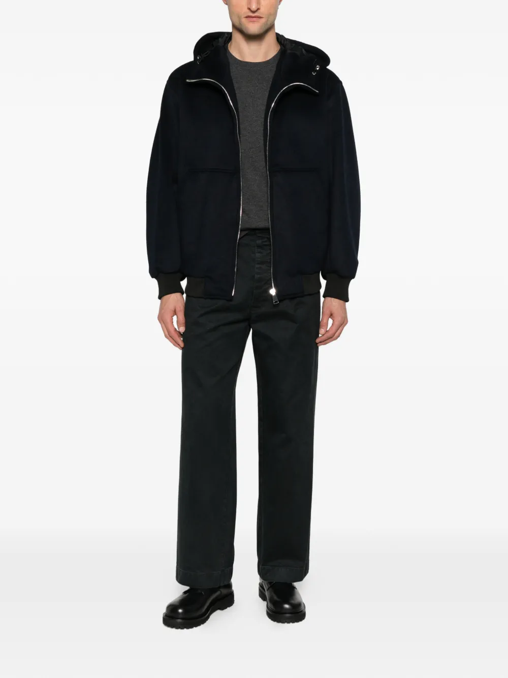  Yes London Hooded Zip Jacket - Blue 
