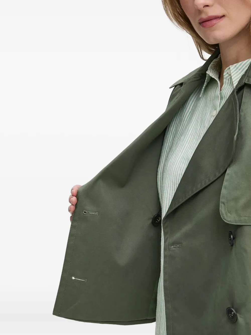 Benetton Jack met dubbele rij knopen Groen