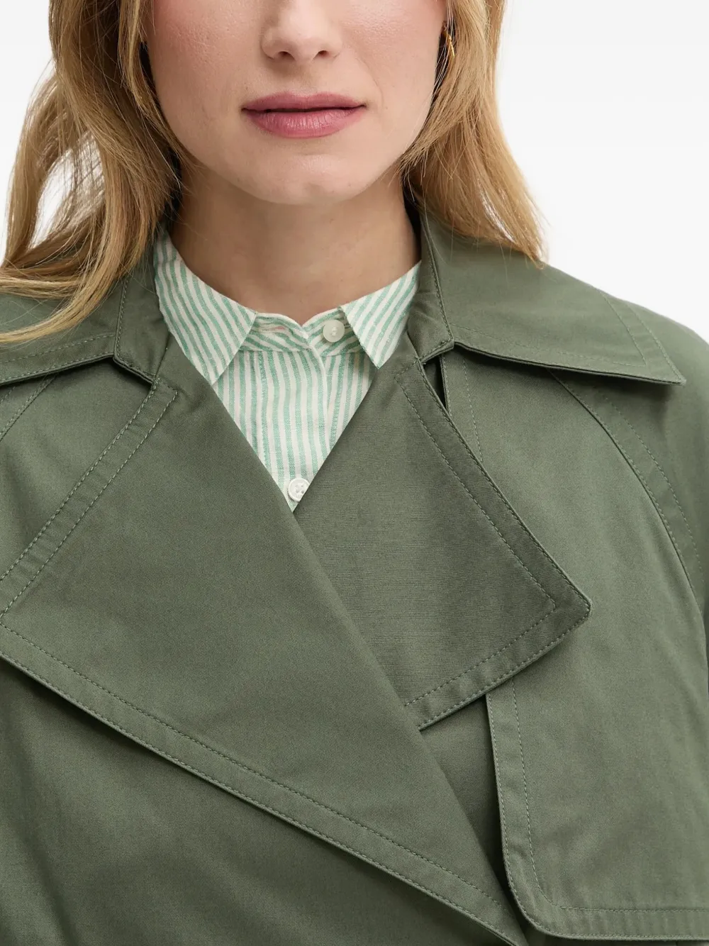 Benetton Jack met dubbele rij knopen Groen