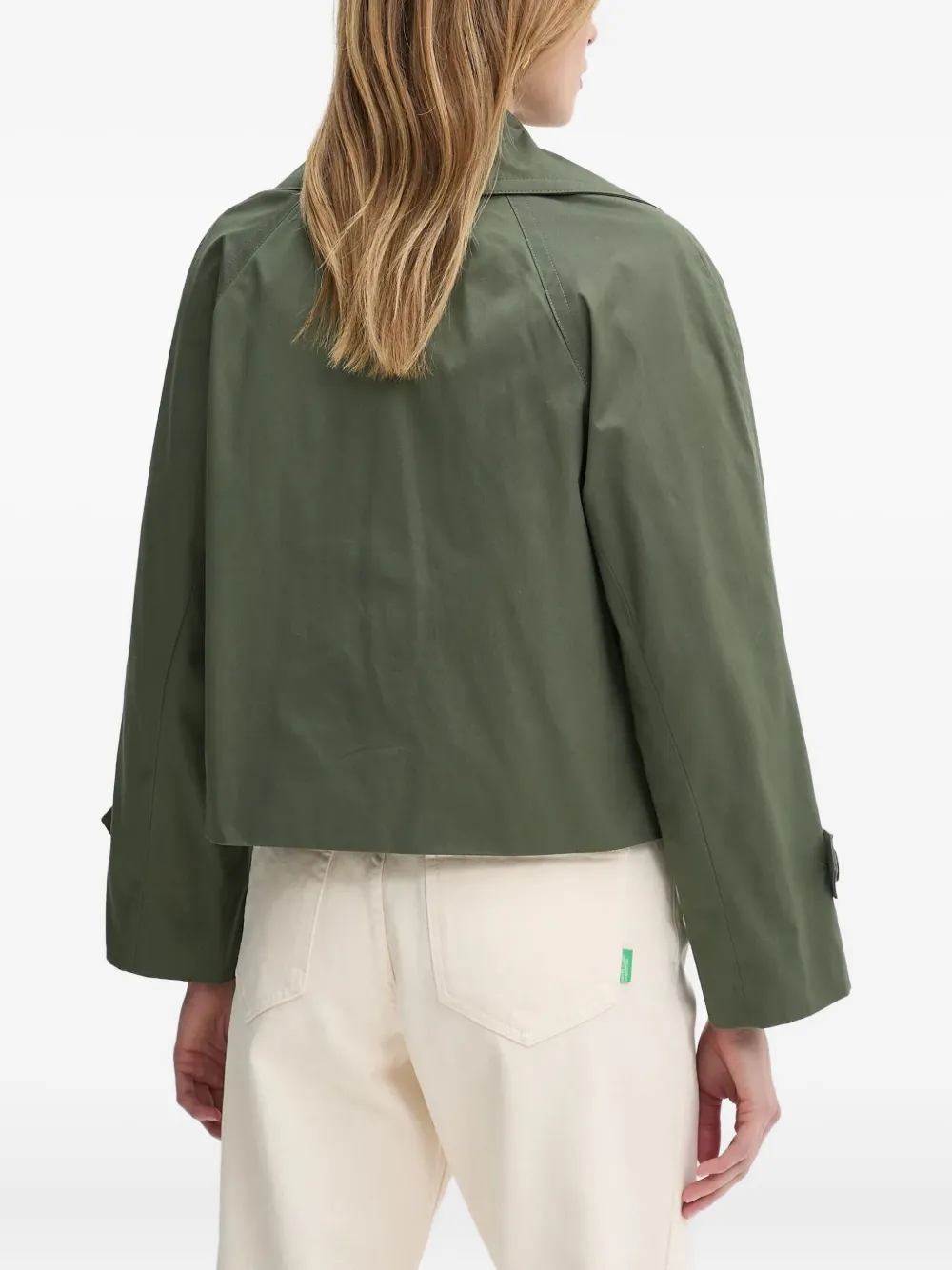 Benetton Jack met dubbele rij knopen Groen