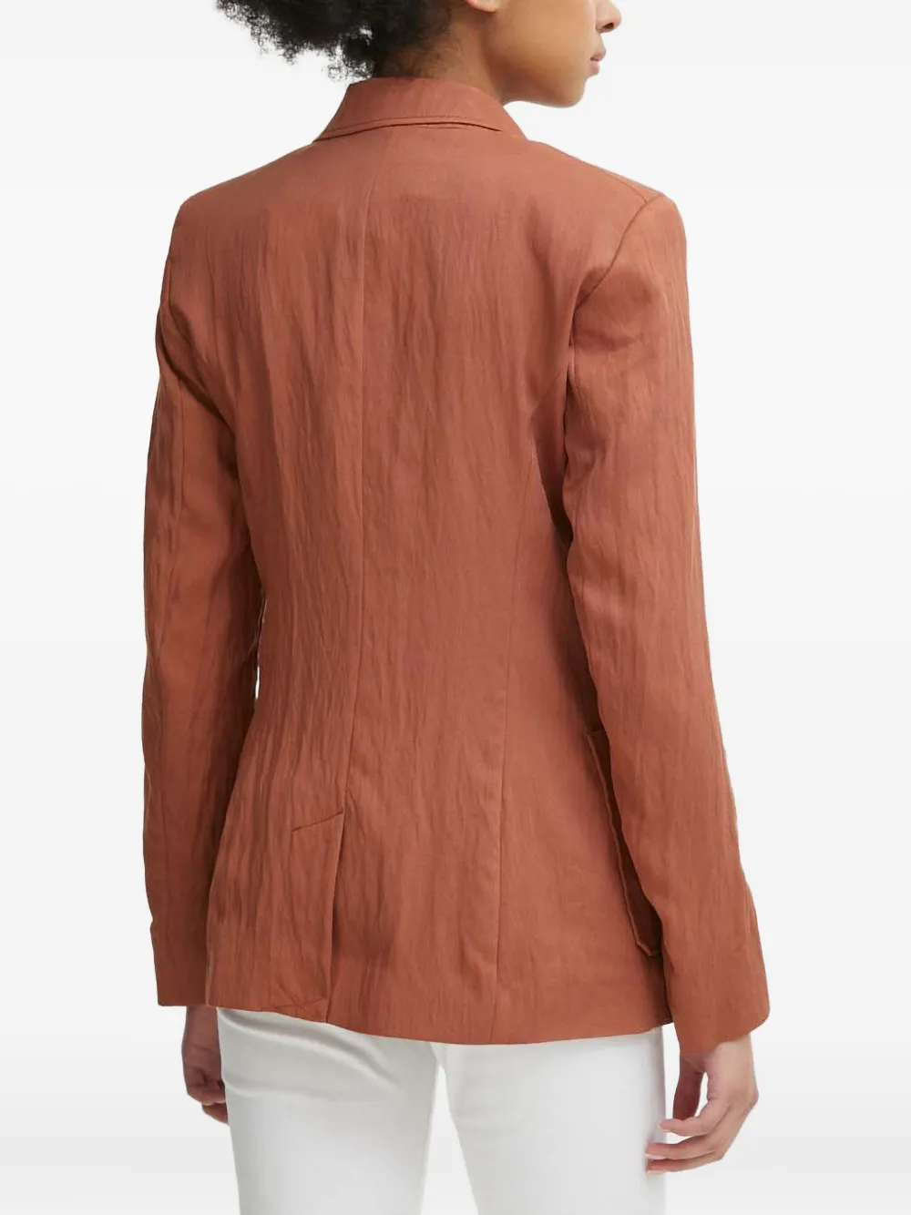Benetton Blazer met dubbele rij knopen Bruin