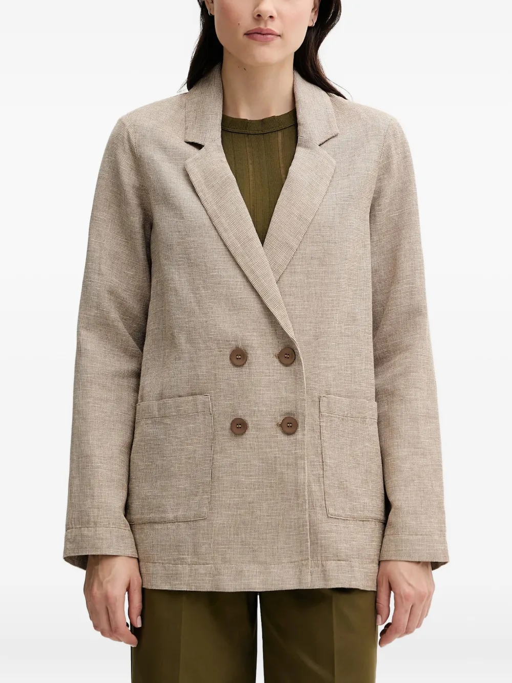 Benetton blazer con doble botonadura | neutro | Image 1