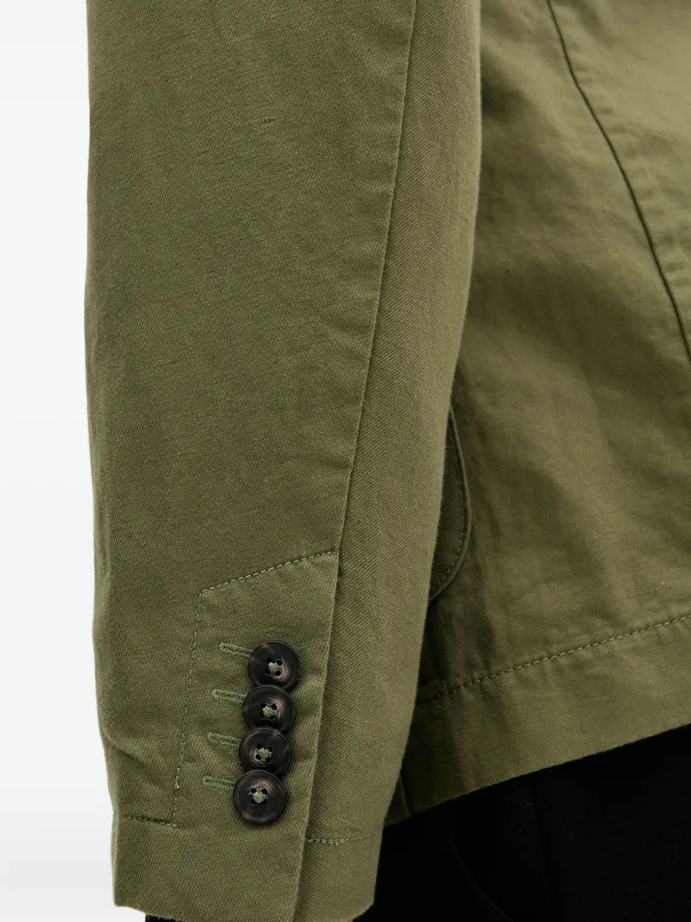 Benetton Single-breasted Blazer In Green