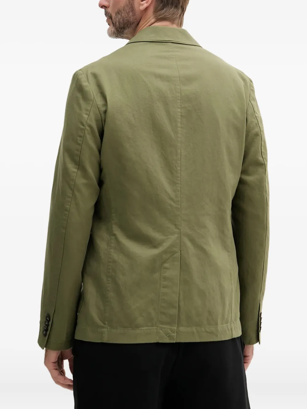 Benetton Single-breasted Blazer In Green
