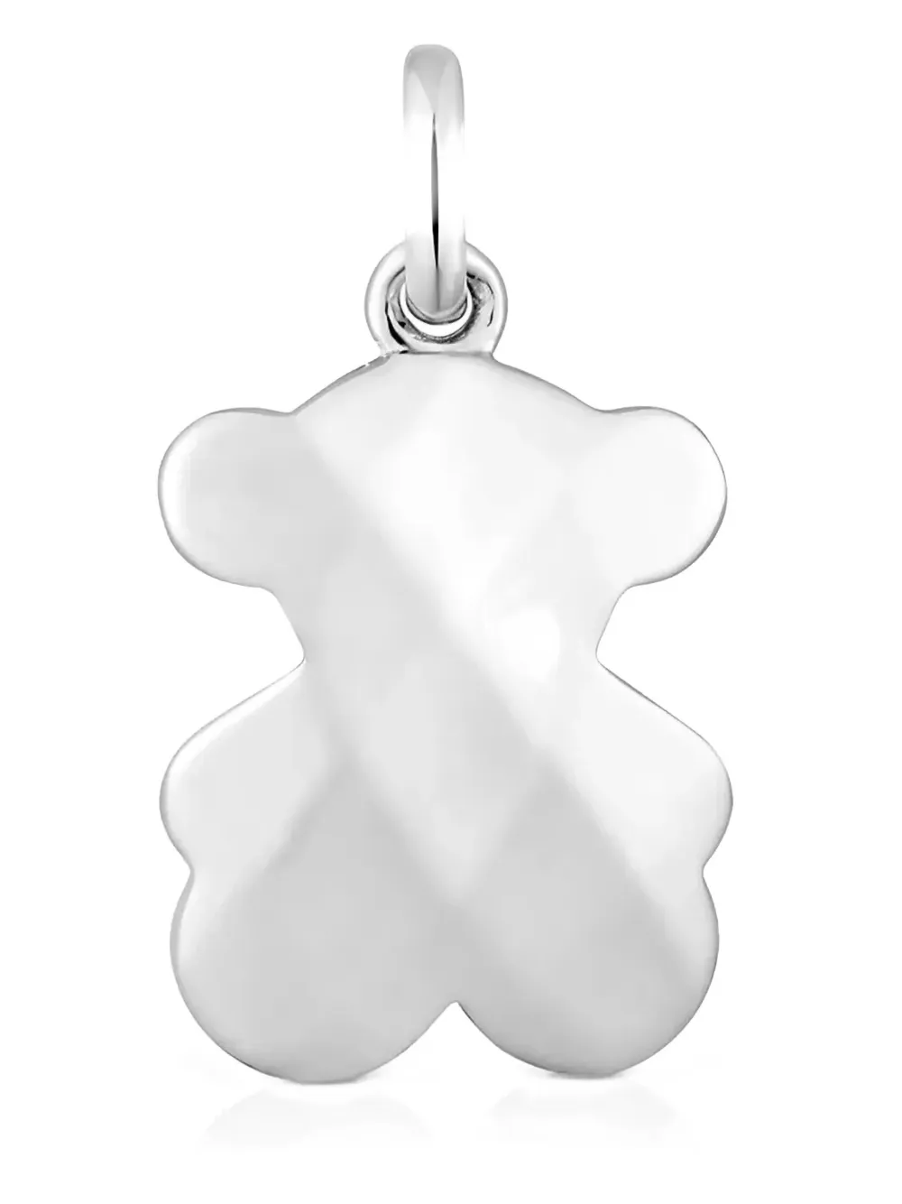 TOUS faceted-bear pendant necklace - シルバートーン TOUS faceted-bear pendant necklace - シルバートーン