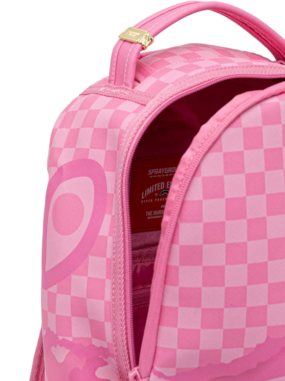 Sprayground Rugzak met geruit patroon Roze