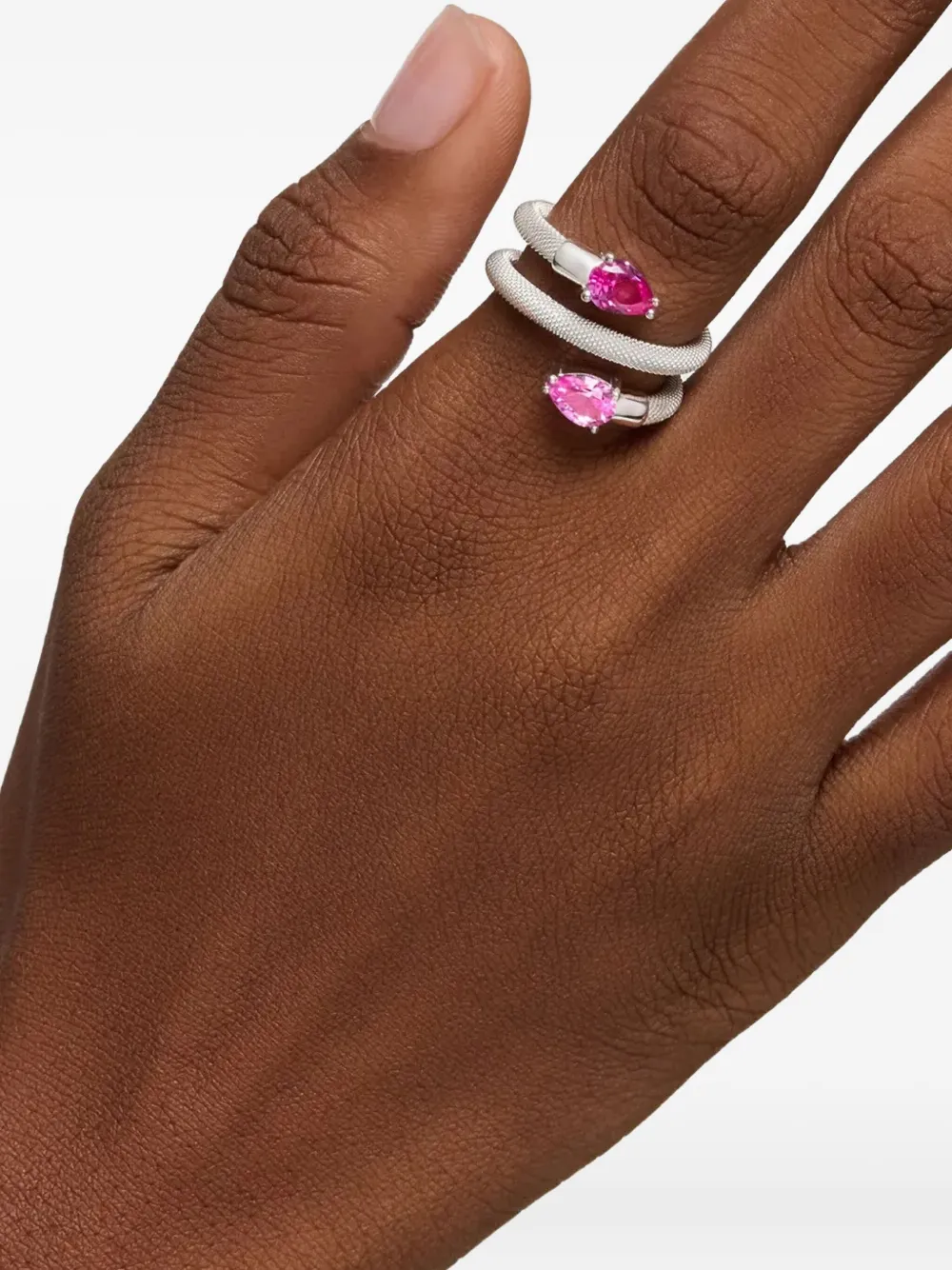  Tous Teardrop Ring - Silver 
