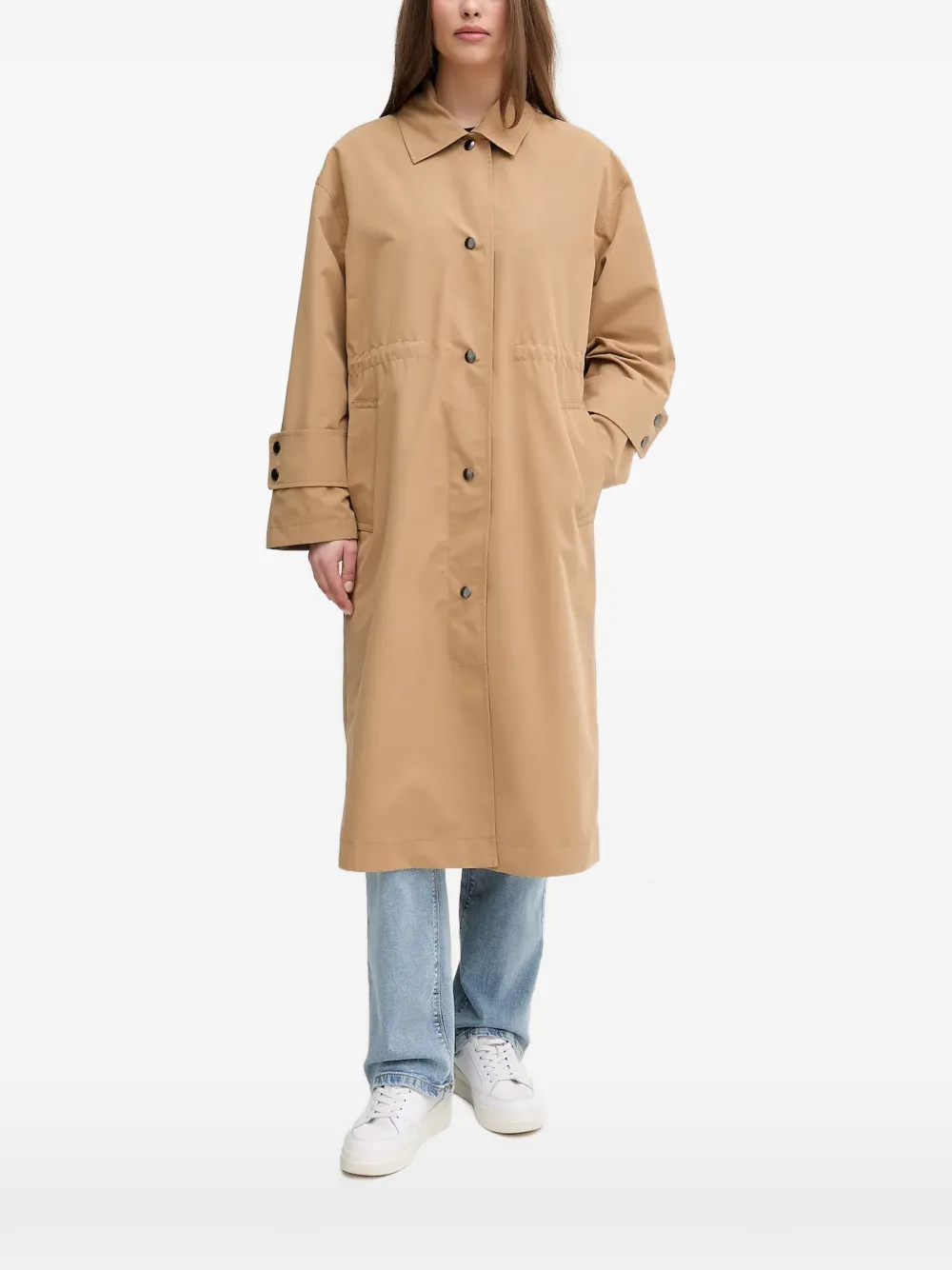 Benetton manteau mi-long droit - Tons neutres Benetton manteau mi-long droit - Tons neutres