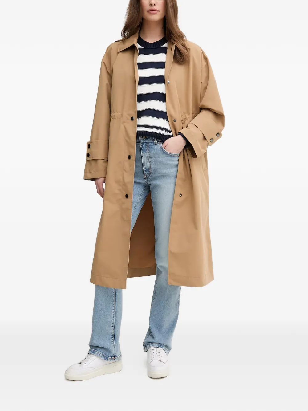  Benetton Buttoned Coat - Neutrals 