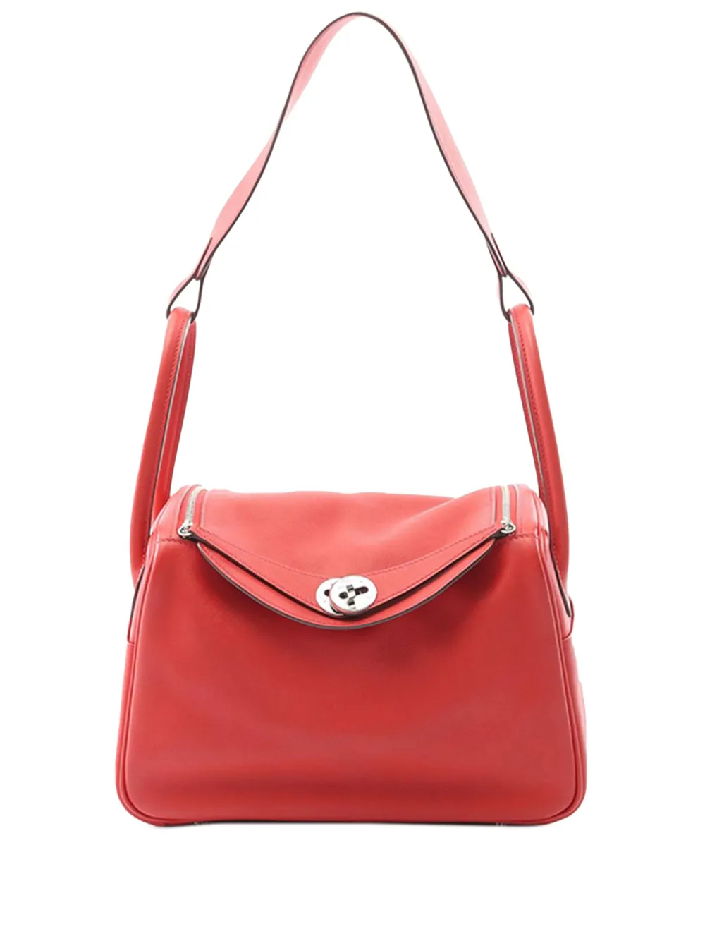 Hermès Pre-Owned 2016 Clemence Lindy 26 satchel | Red | Image 1