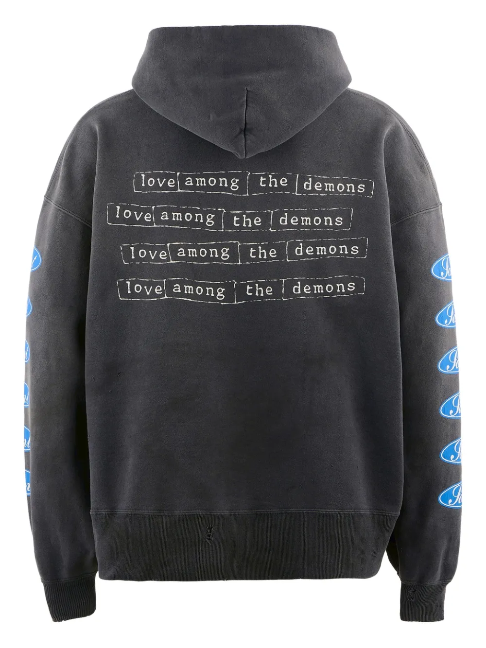 SAINT MXXXXXX Hoodie met logoprint Zwart