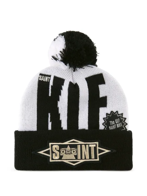 SAINT MXXXXXX x Klf pompom-detail beanie hat