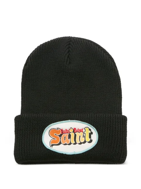 SAINT MXXXXXX logo-patch beanie hat