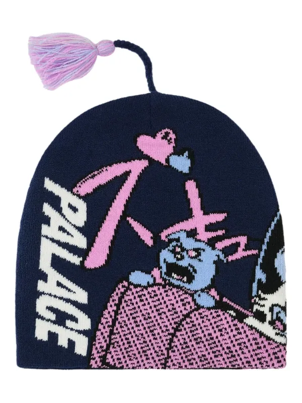 Palace ビーニー　ネイビー 馬ロゴ 大人気 ☆PALACE X VIVIENNE WESTWOOD☆ JERSEY BEANIE (Palace
