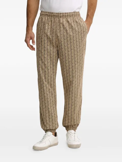 Lacoste geometric-print track pants