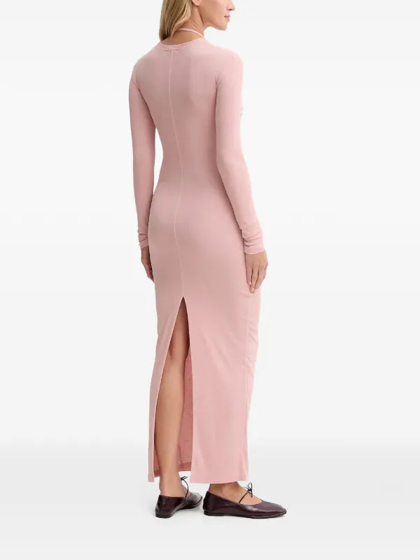 nanushka pink dress Nanushka Twisted Long-sleeved Dress