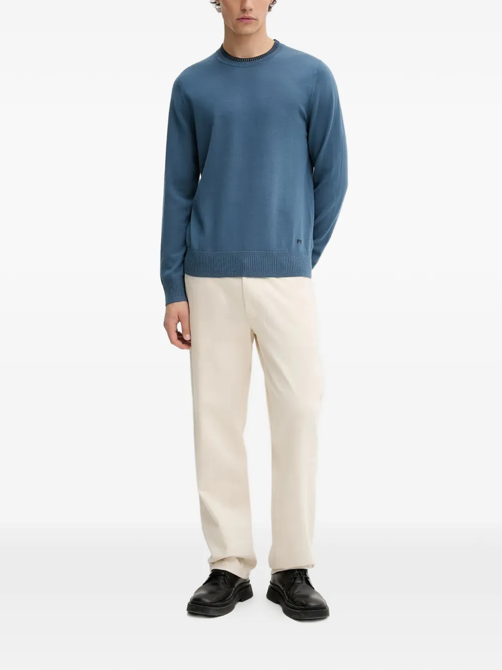 PS Paul Smith Trui met ronde hals en logo Blauw
