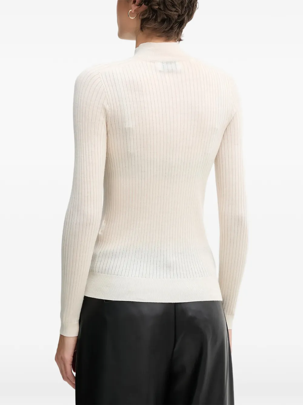  Lacoste Ribbed-knit Sweater - White 