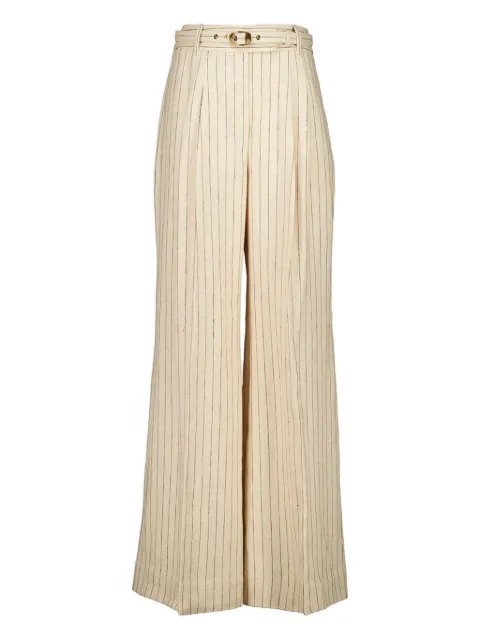 ZIMMERMANN pinstripe belted trousers