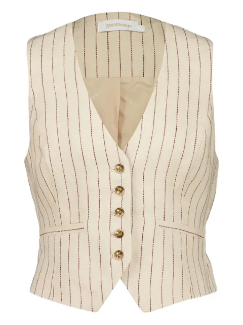 ZIMMERMANN pinstripe button vest