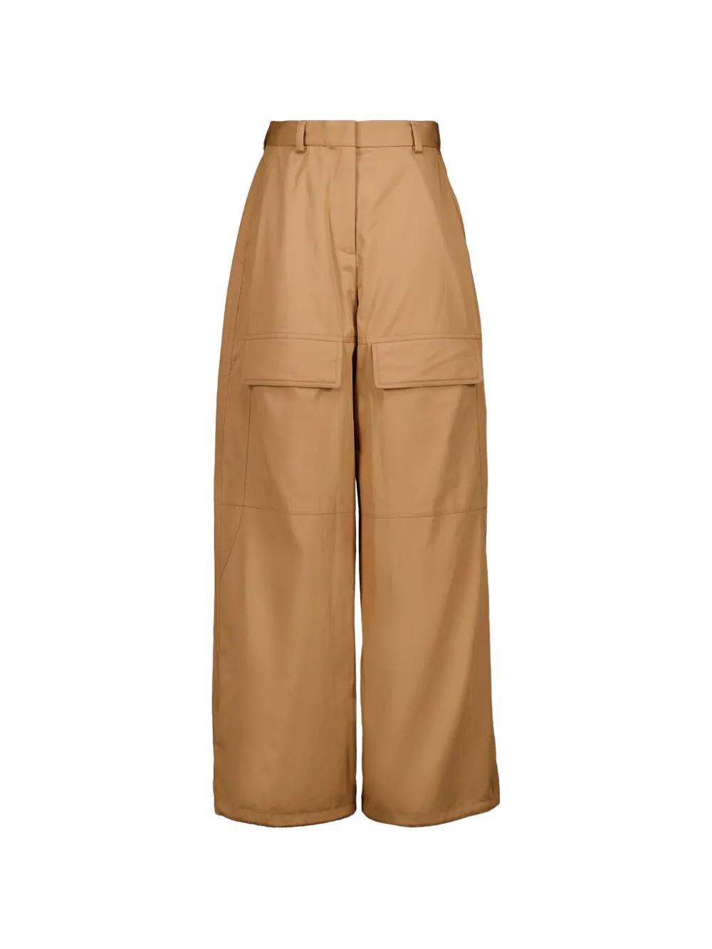 Stella McCartney wide-leg cargo pants - Marrone