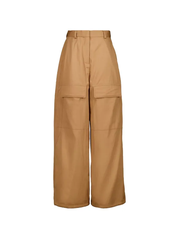 Stella McCartney ワイド カーゴパンツ | ブラウン | FARFETCH JP