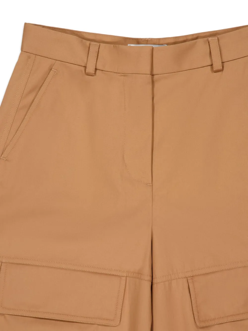 Stella McCartney Cargo broek met wijde pijpen Bruin