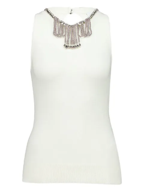Rabanne embellished sleeveless tank top