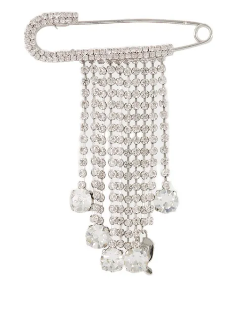 Rabanne crystal-embellishment pin charm