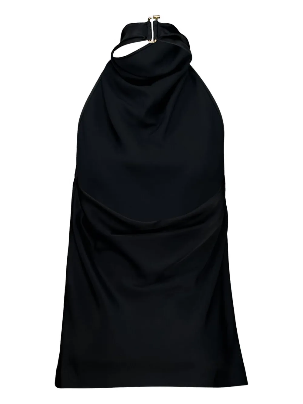 Stella McCartney halterneck satin top - Zwart