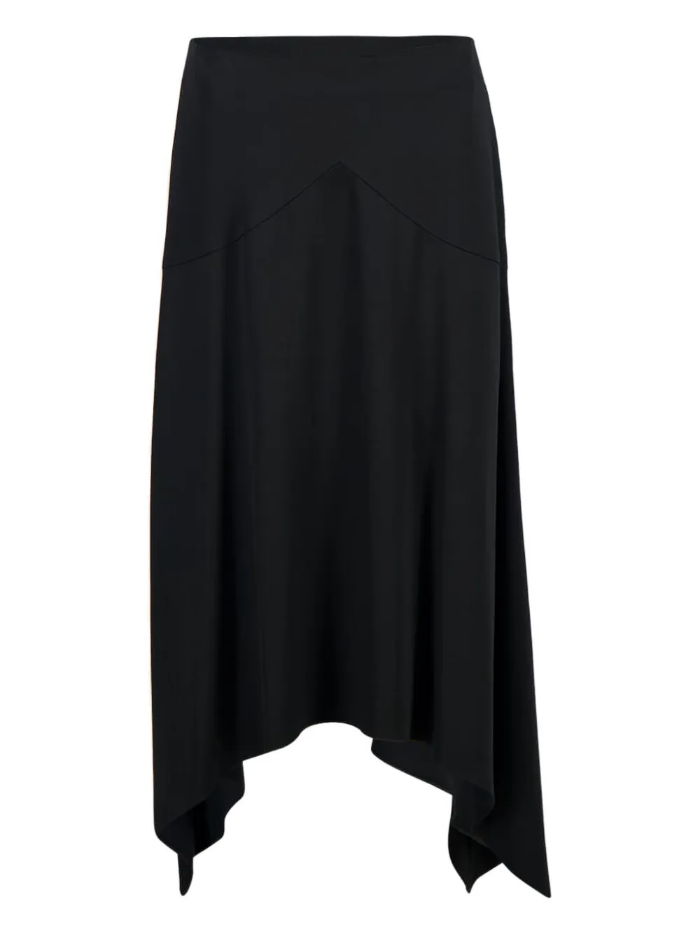 Stella McCartney satin midi skirt - Schwarz