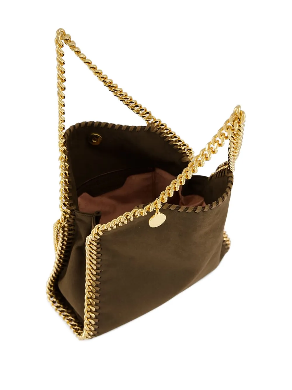 Stella Mccartney Mini Falabella Chain-strap Shoulder Bag In Brown