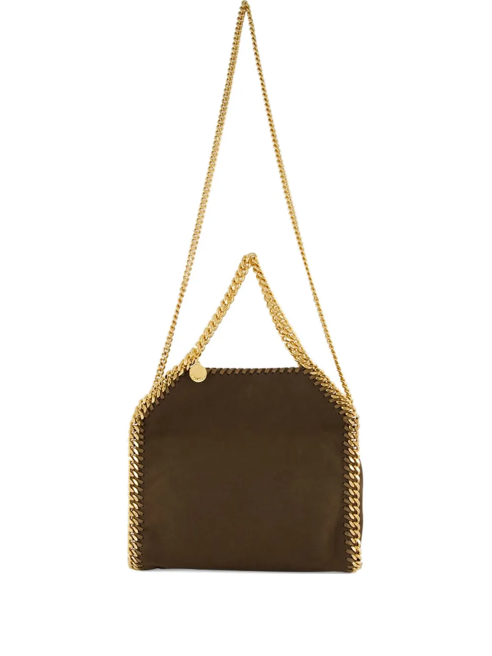 Stella Mccartney Mini Falabella Chain-strap Shoulder Bag In Brown