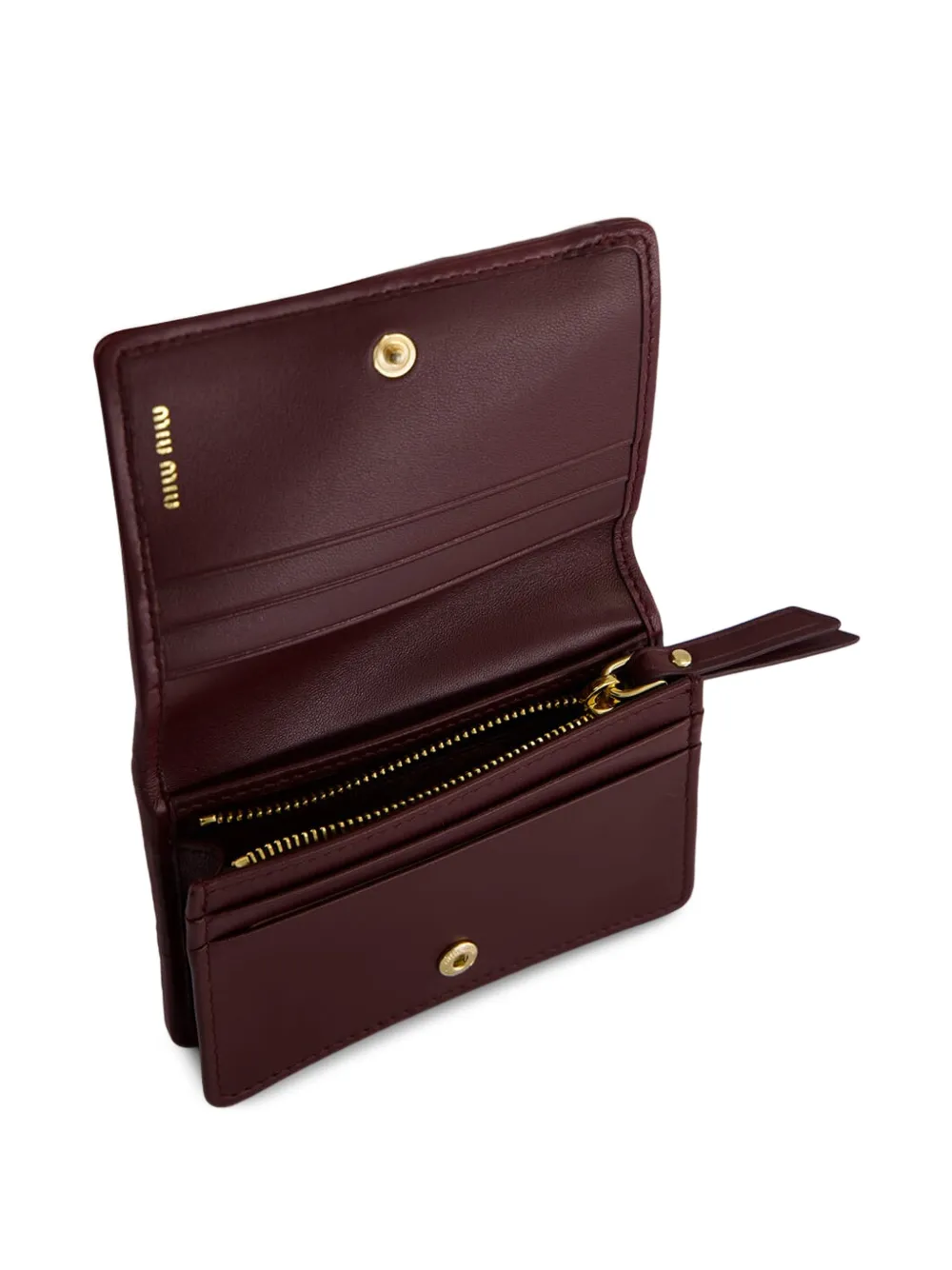  Miu Miu Small Leather Wallet - Red 