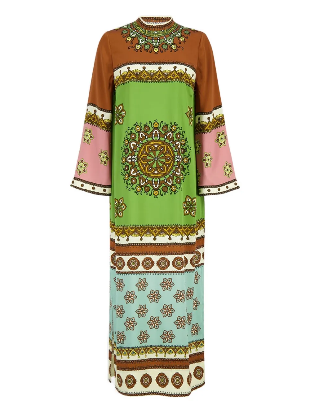 ALEMAIS floral-pattern midi dress - Green