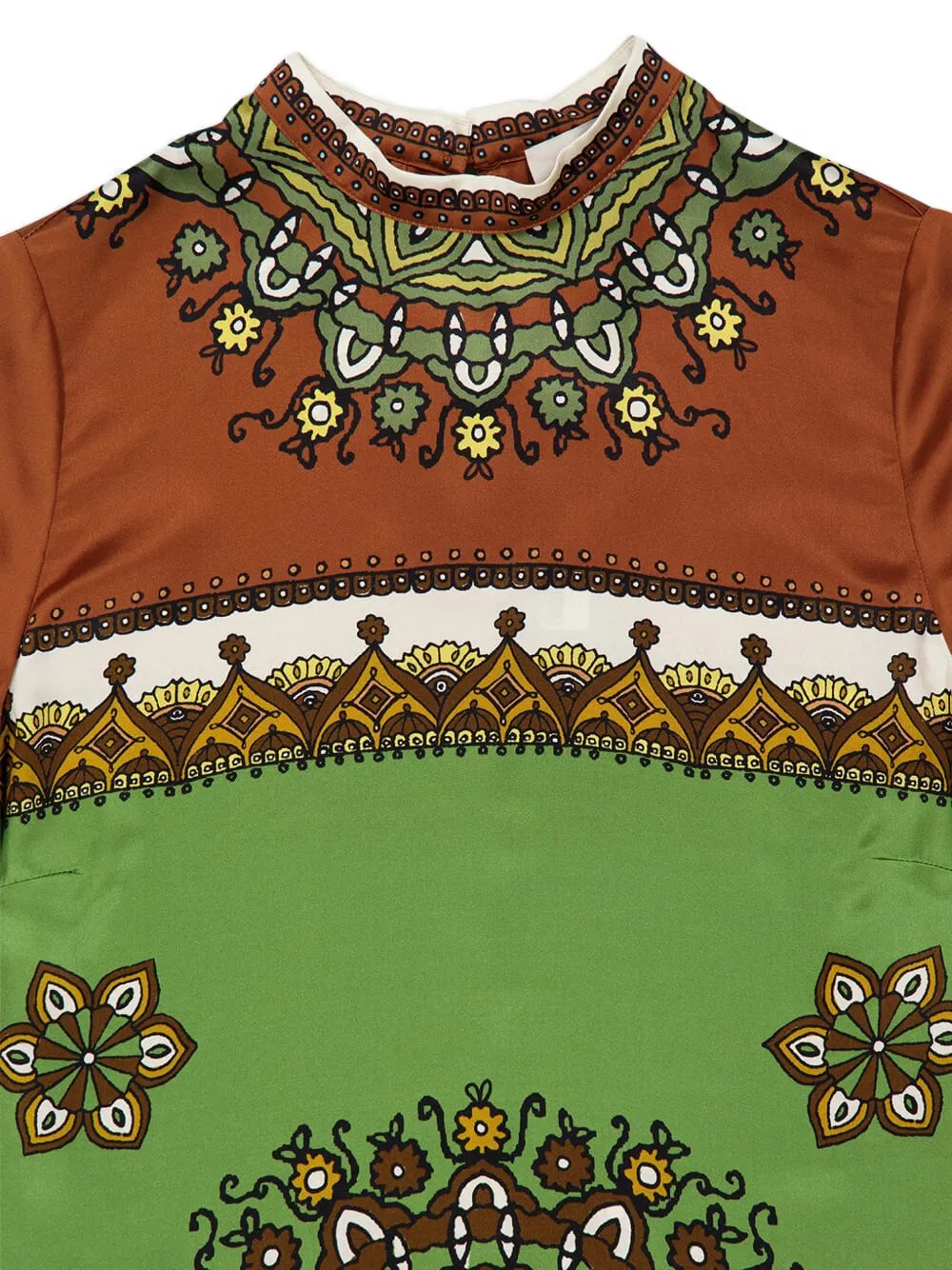 ALEMAIS Midi-jurk met bloemenprint Groen
