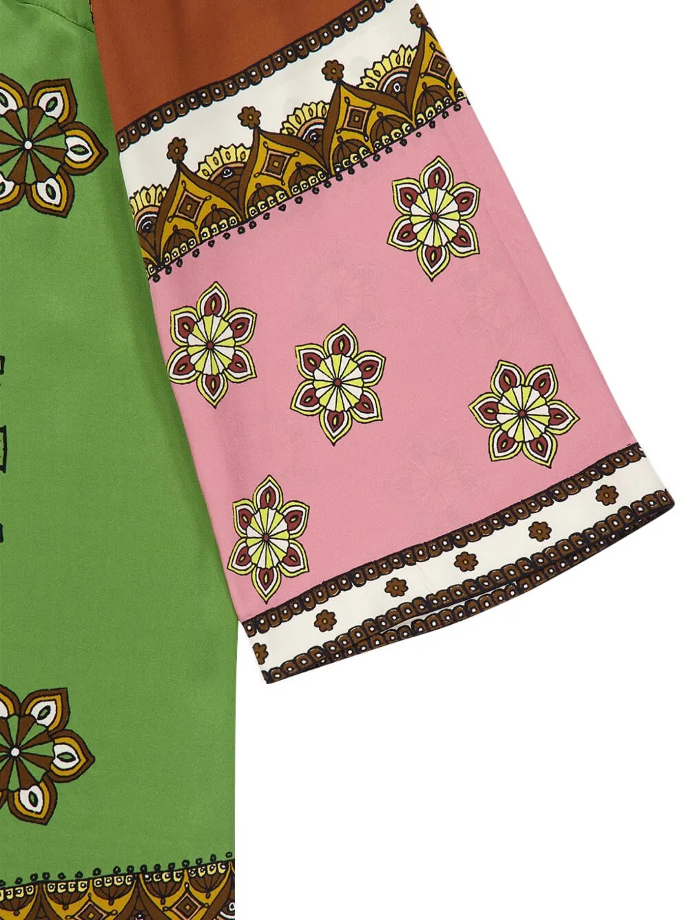 ALEMAIS Midi-jurk met bloemenprint Groen