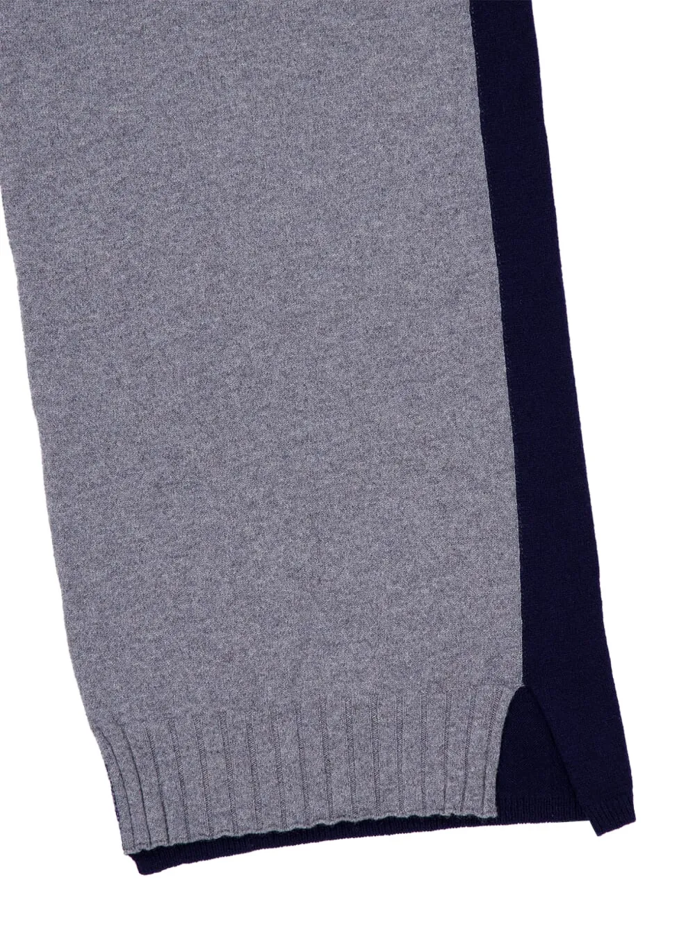 Stella McCartney Broek met wijde pijpen en contrasterend vlak Grijs