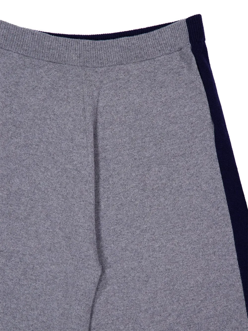 Stella McCartney Broek met wijde pijpen en contrasterend vlak Grijs