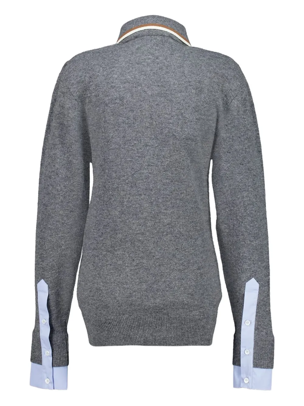 Stella McCartney melange polo top - Grijs