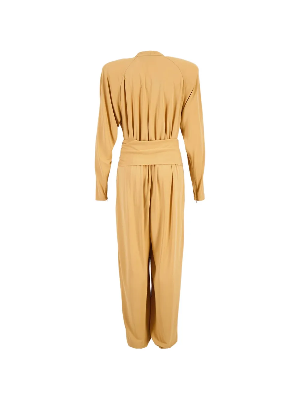 Stella McCartney crepe long-sleeve jumpsuit - Geel