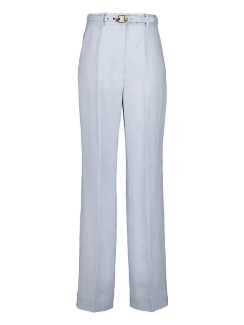 ZIMMERMANN pinstripe belted trousers