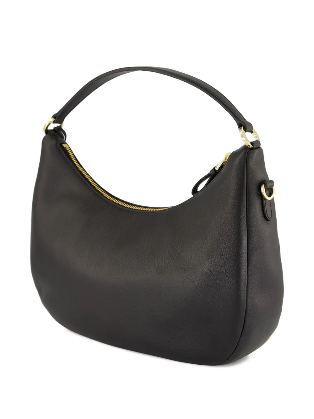 Prada Leren schoudertas Zwart